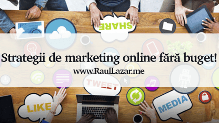 Strategii de marketing online fără buget!