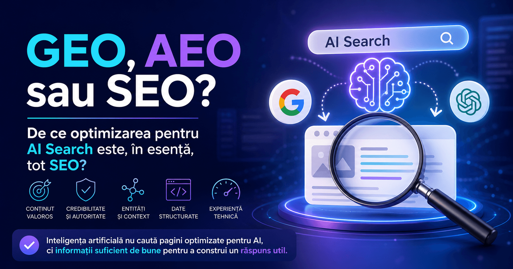 GEO, AEO sau SEO? De ce optimizarea pentru AI Search este, în esență, tot SEO?